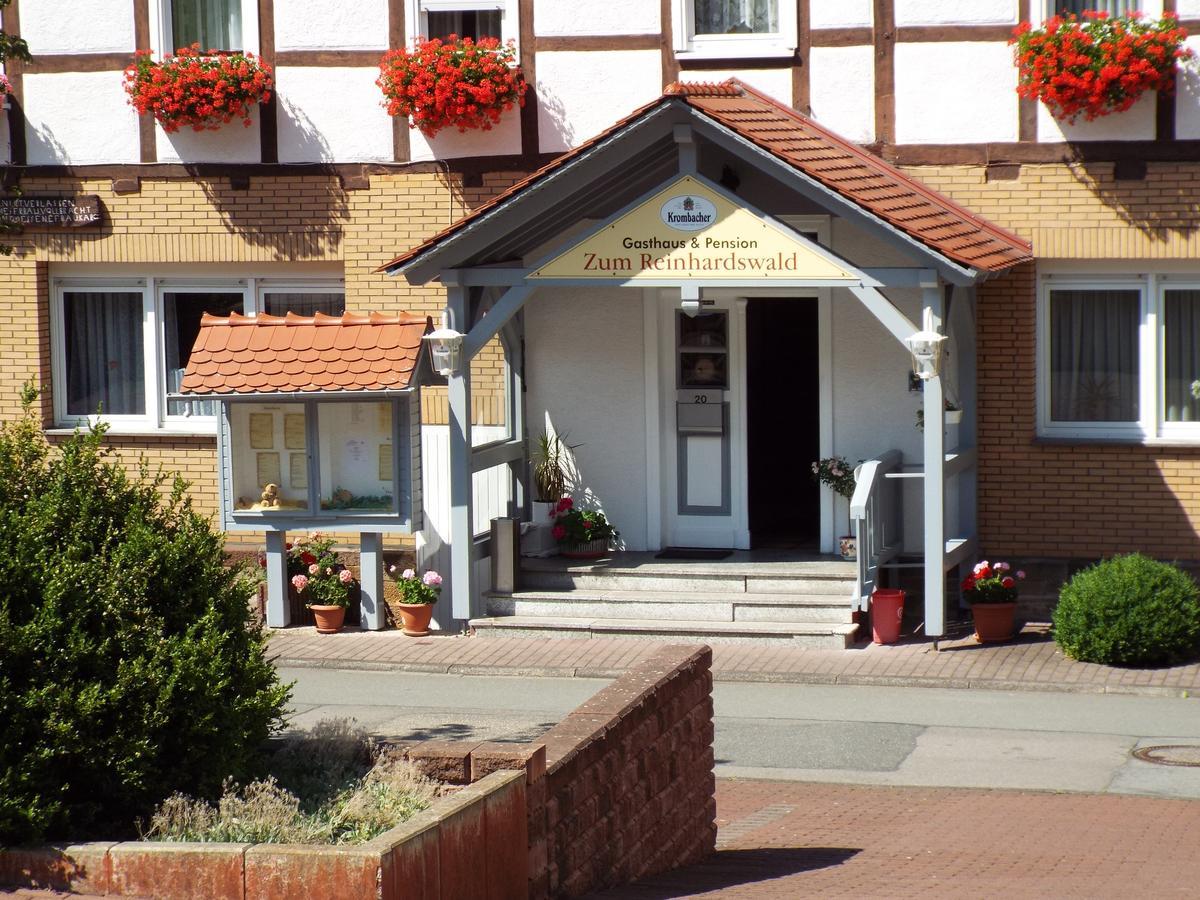 Hotel Garni Zum Reinhardswald Gewissenruh Exterior foto